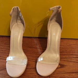 BooHoo clear sandals